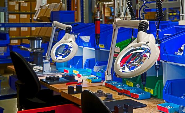 VisionLUXO CIRCUS LED Lupenleuchte, Farbe weiß, 5,0 Dioptrien